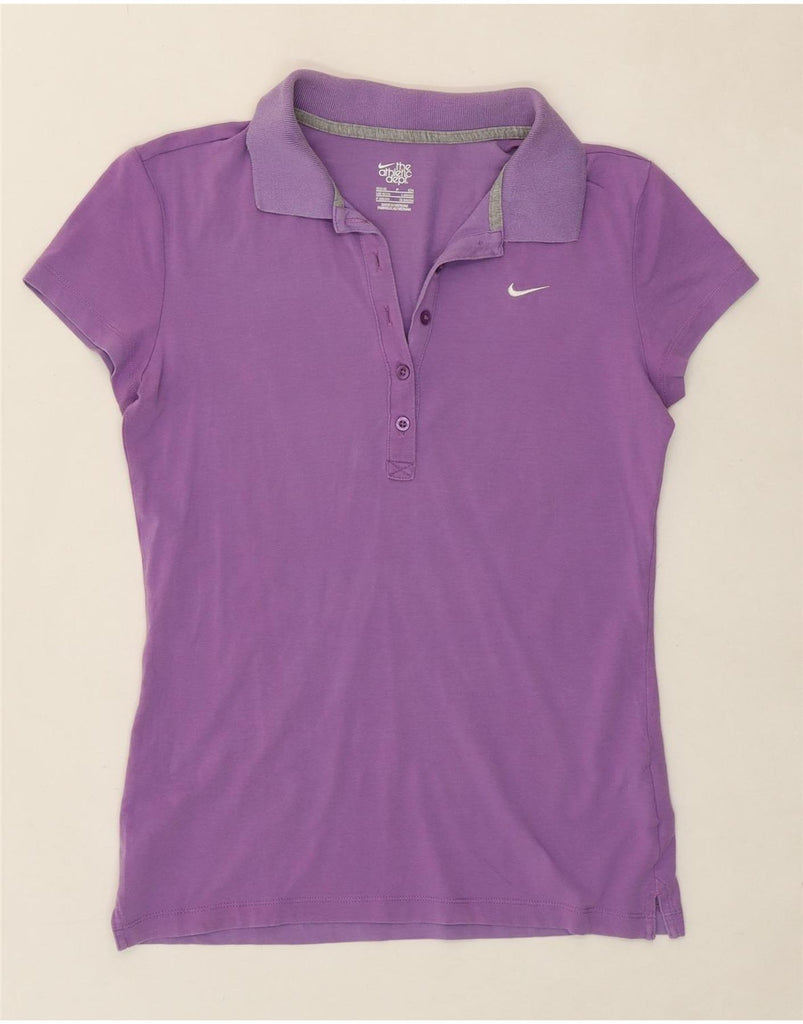 NIKE Womens Polo Shirt UK 8/10 Small Purple Cotton Vintage Nike and Second-Hand Nike from Messina Hembry 
