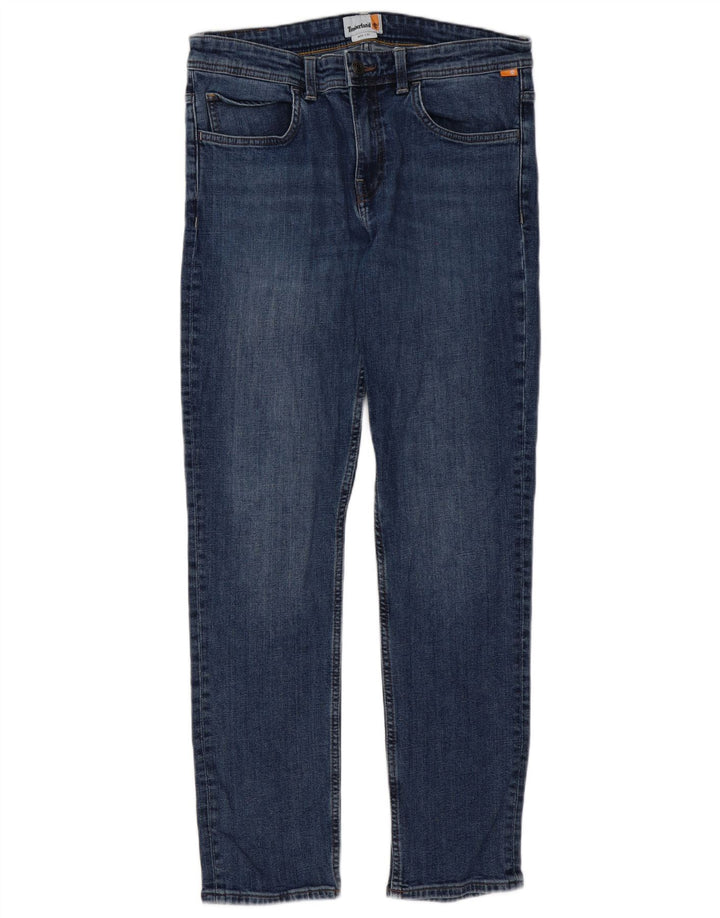 Timberland Mens Slim Jeans W33 L32 Blue Cotton