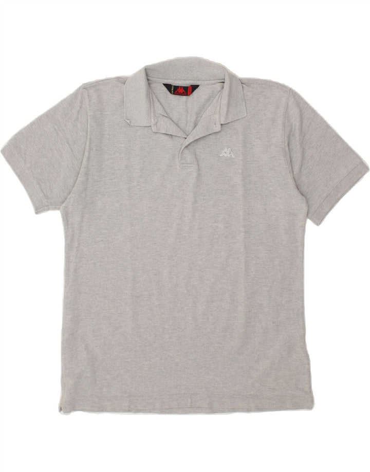 KAPPA Mens Polo Shirt Large Grey Cotton Vintage Kappa and Second-Hand Kappa from Messina Hembry 