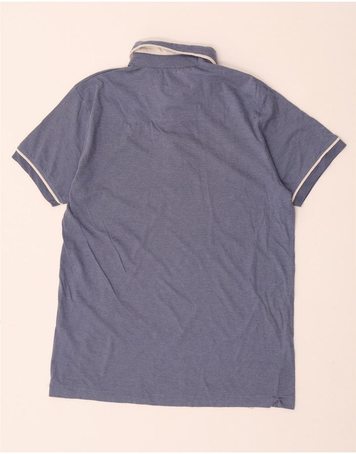 French Connection Mens Polo Shirt Small Blue Cotton