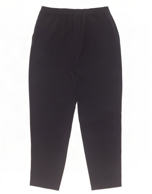 Zara Womens Tapered Casual Trousers Small W26 L26 Navy Blue