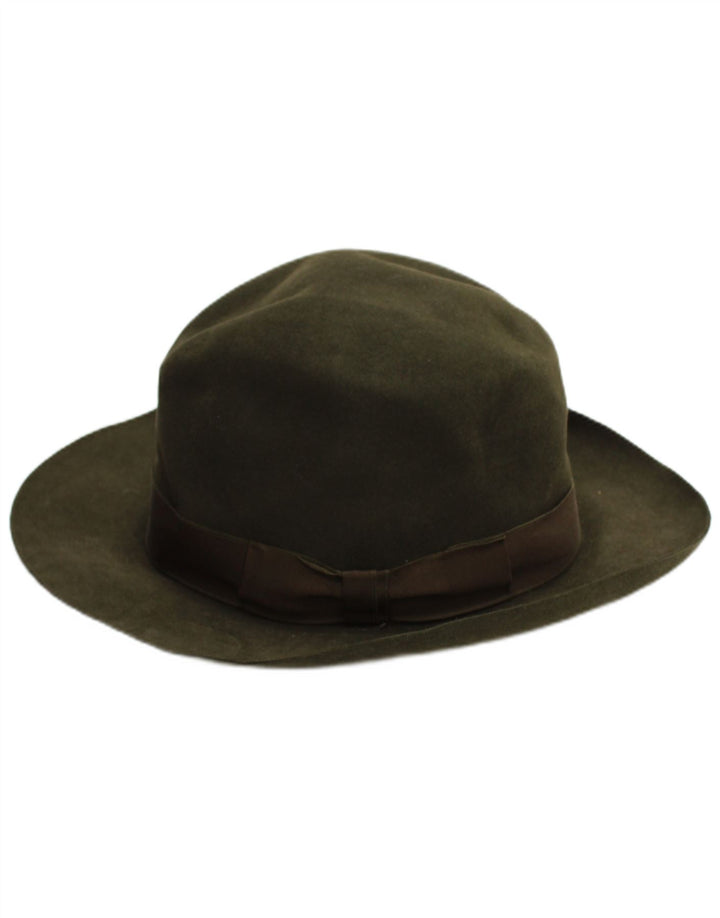 Cervo Mens Fedora Hat Medium Khaki Classic