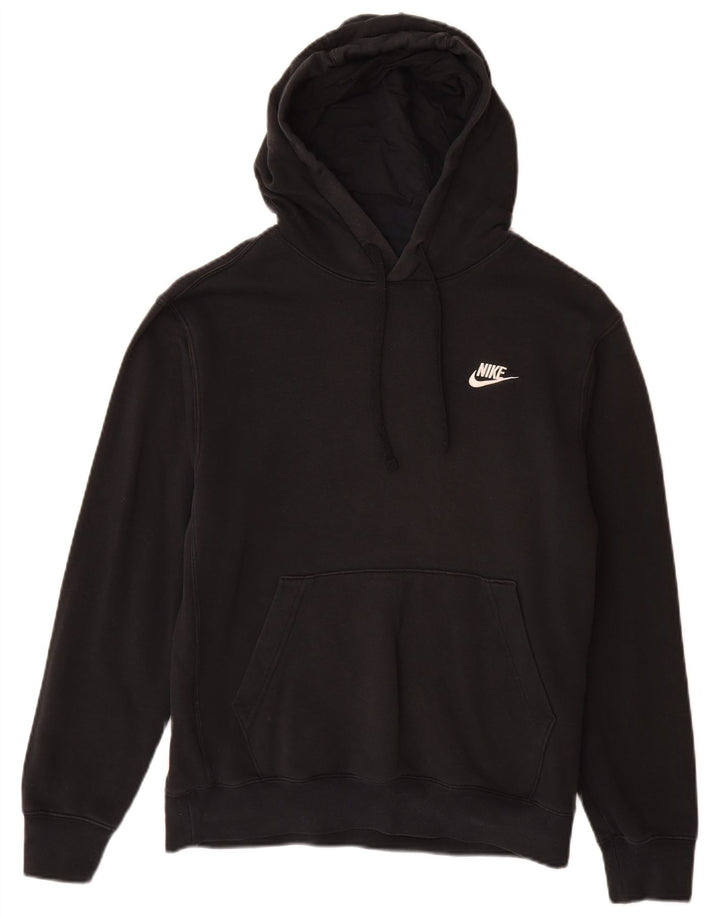 Nike Mens Hoodie Jumper Small Black Cotton
