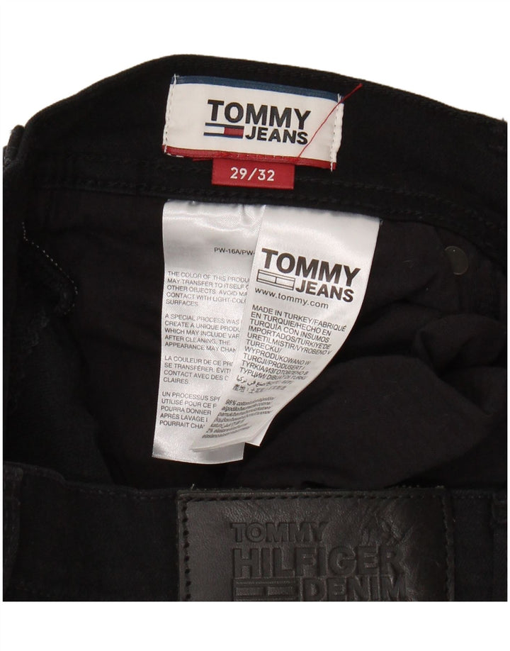 TOMMY HILFIGER Mens Ryan Straight Jeans W29 L32 Black Cotton