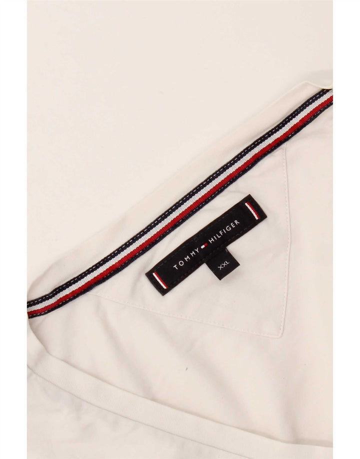 Tommy Hilfiger Mens T-Shirt Top 2XL White