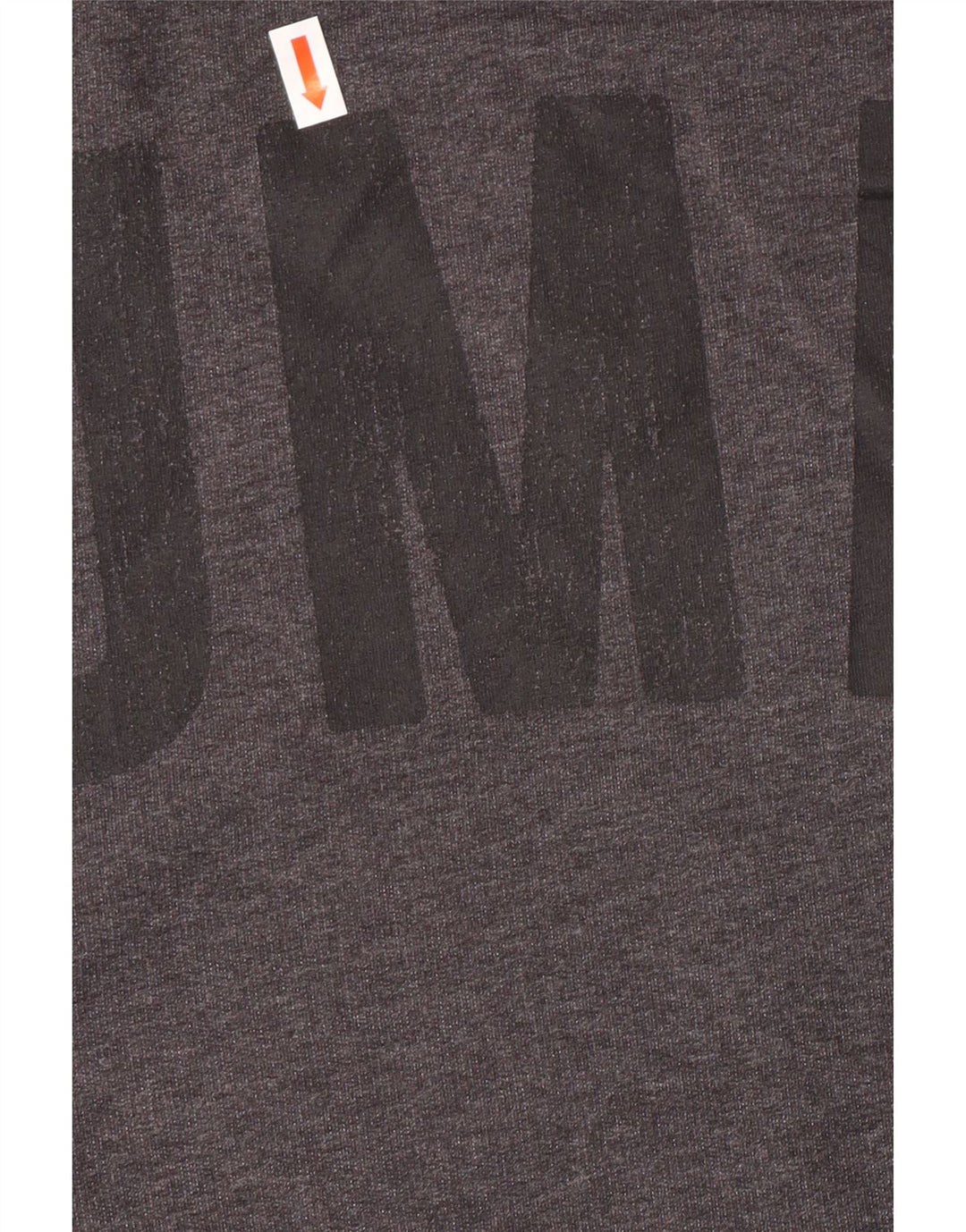 Puma Womens Crop Graphic Sweatshirt Jumper UK 16 Large Grey