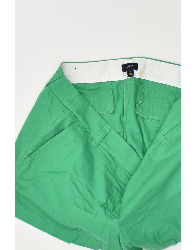 J. CREW Womens Hot Pants US 12 Large W36 Green Cotton | Vintage J. Crew | Thrift | Second-Hand J. Crew | Used Clothing | Messina Hembry 