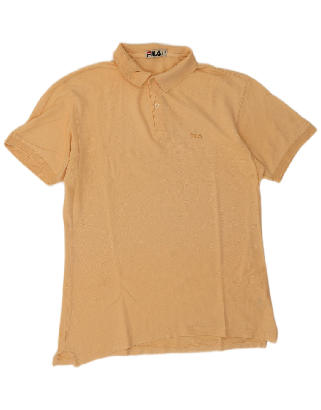 Fila Mens Polo Shirt IT 46 Small Orange