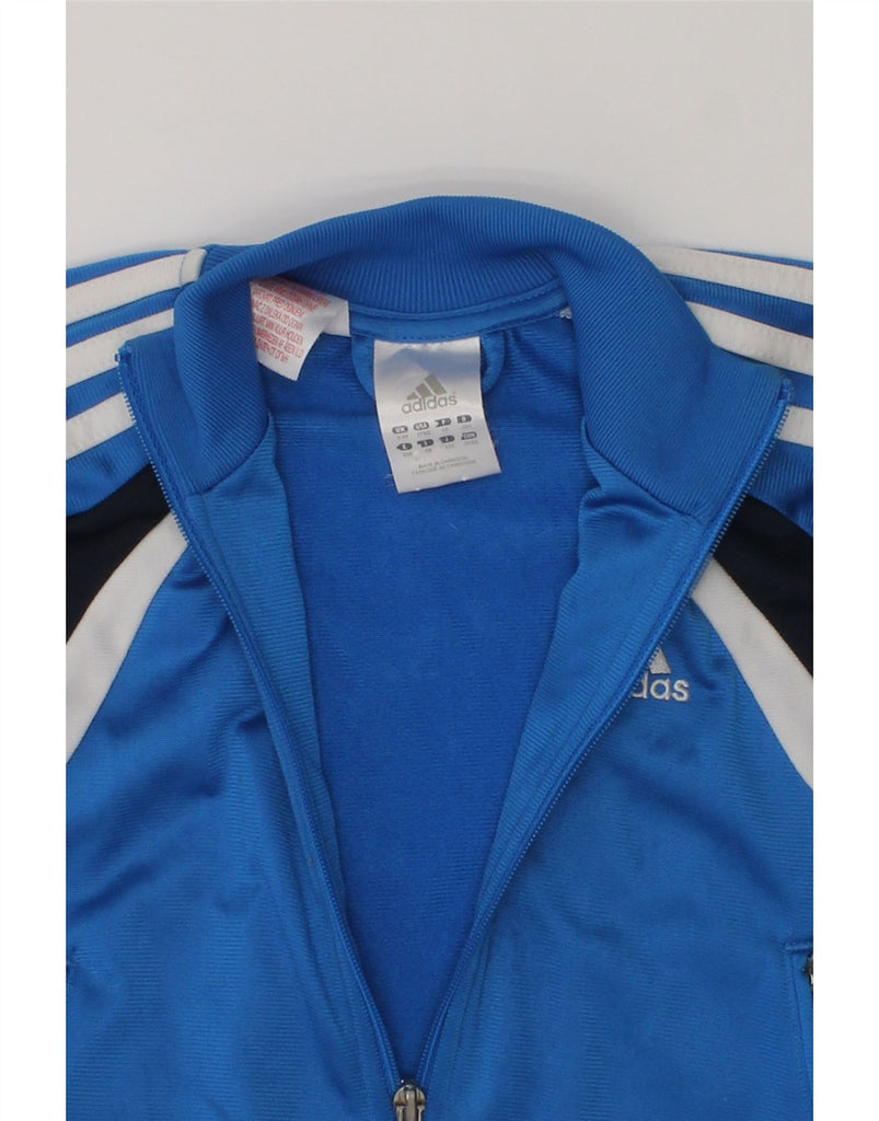 ADIDAS Boys Tracksuit Top Jacket 3-4 Years Blue Colourblock Polyester | Vintage Adidas | Thrift | Second-Hand Adidas | Used Clothing | Messina Hembry 