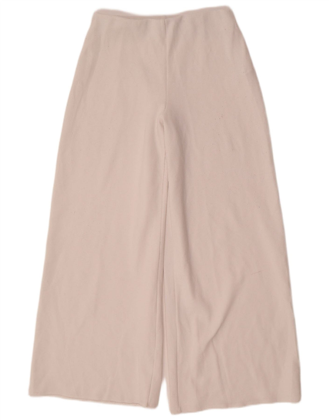 Zara Womens Wide Leg Casual Trousers Medium W30 L31 White Polyester