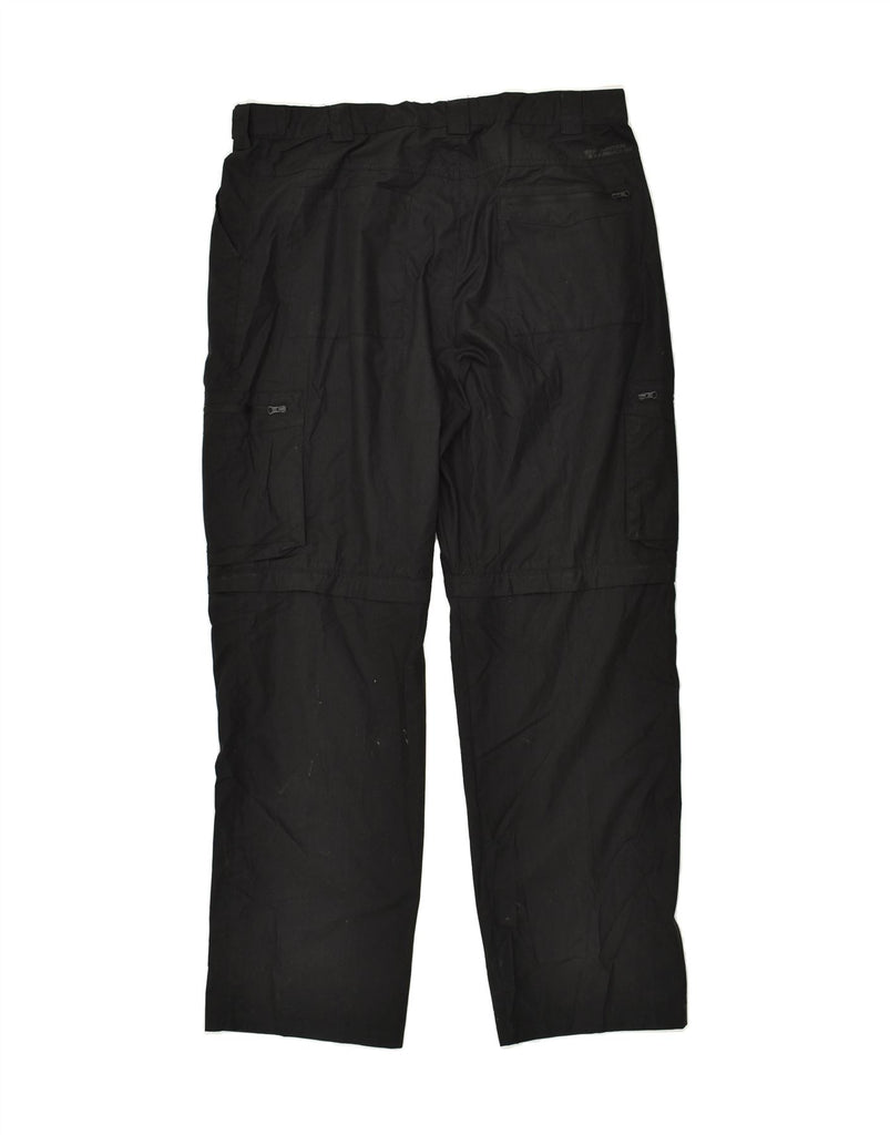 MOUNTAIN WAREHOUSE Mens Straight Cargo Trousers W38 L31 Black Polyester | Vintage Mountain Warehouse | Thrift | Second-Hand Mountain Warehouse | Used Clothing | Messina Hembry 