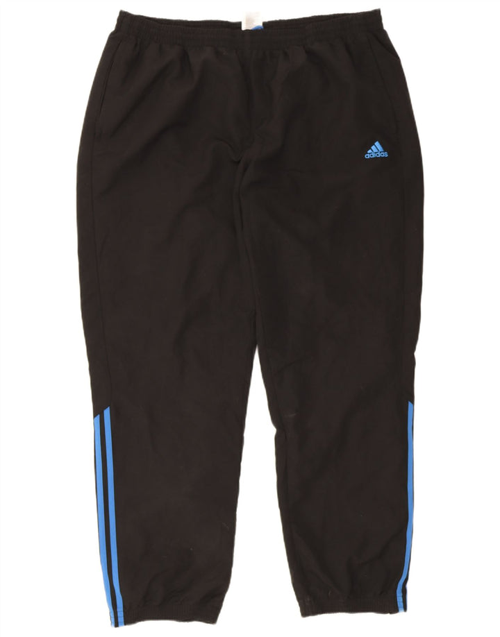 Adidas Mens Tracksuit Trousers Joggers 2XL  Black Polyester