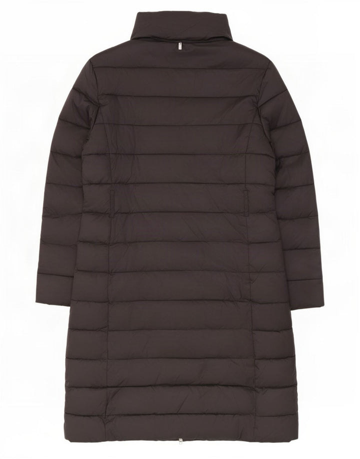 Ted Baker Womens Hooded Padded Coat Size 3 Medium Black Polyamide