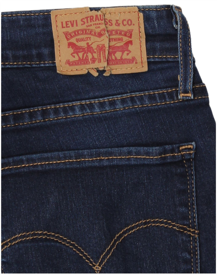 Levi's Womens 720 High Rise Bootcut Jeans W30 L30 Navy Blue Cotton