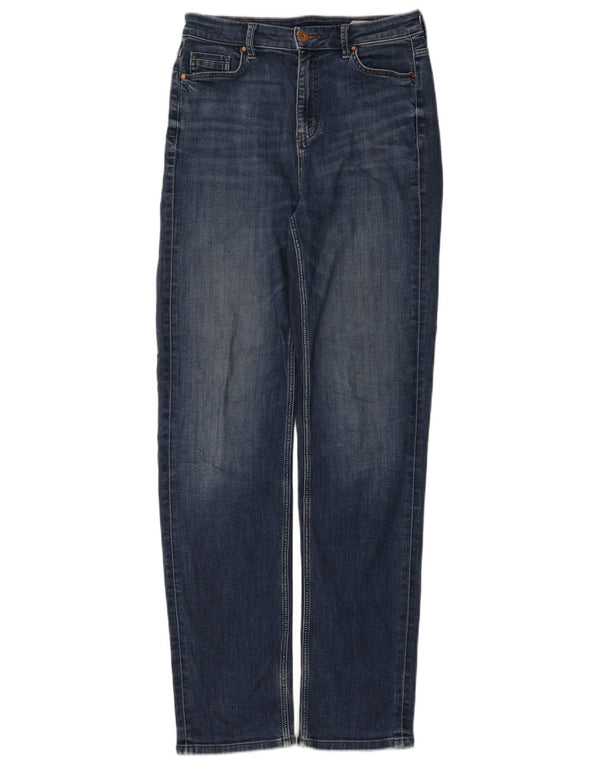 Marks & Spencer Womens The Sophia Straight Jeans UK 10 Small W30 L33 Blue