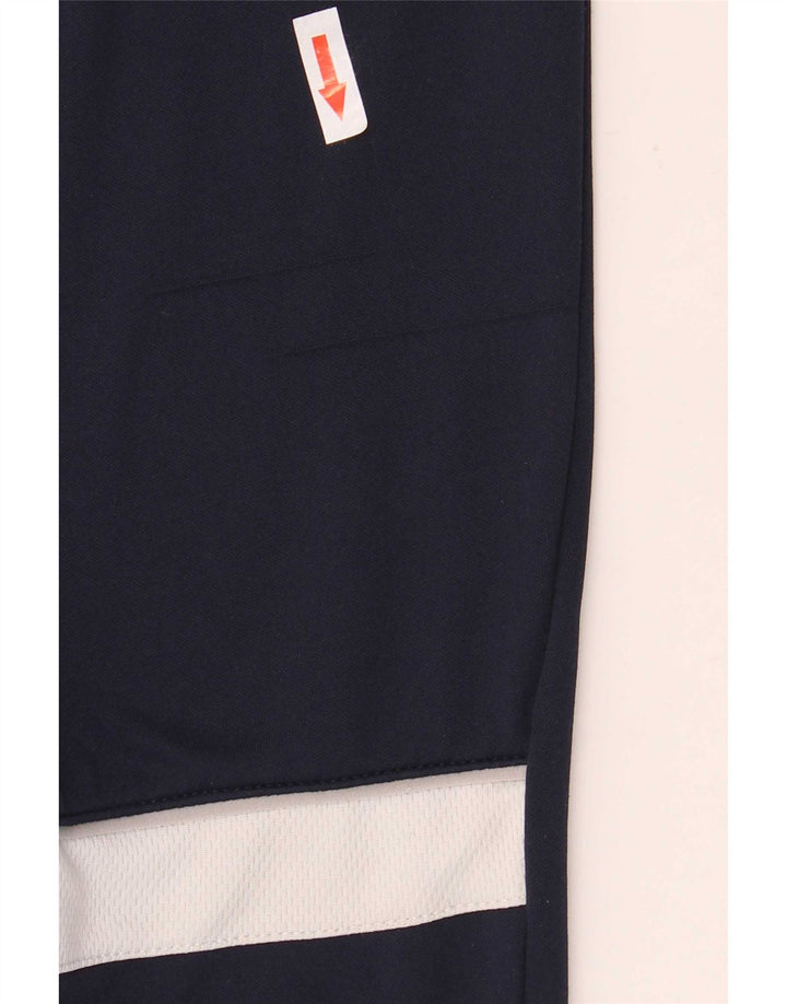 Nike Mens Dri Fit Tracksuit Trousers Medium Navy Blue Colourblock Polyester