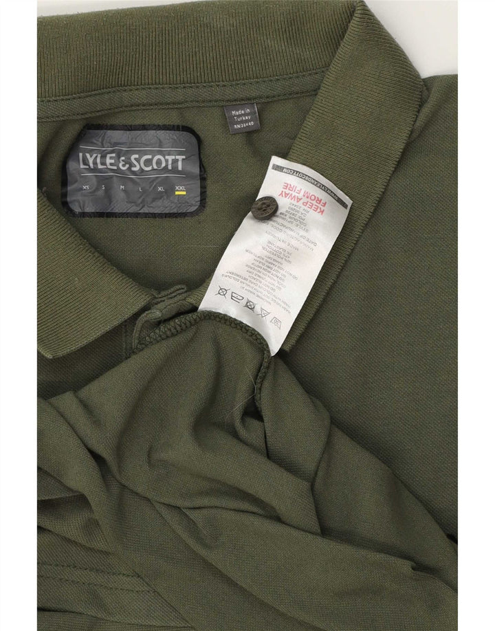Lyle & Scott Mens Polo Shirt 2XL Green Cotton