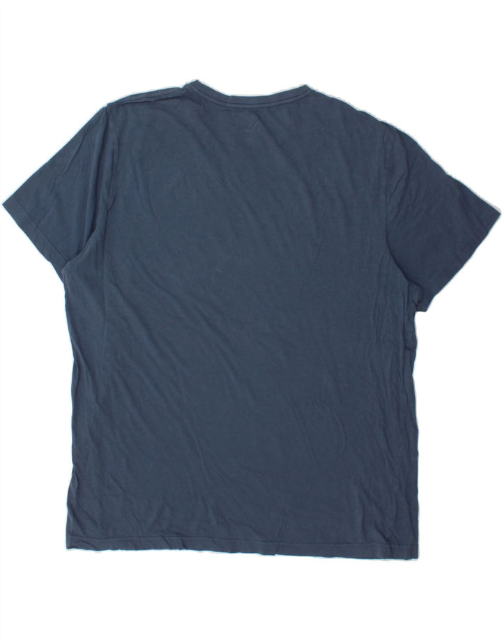 HURLEY Mens Graphic T-Shirt Top XL Navy Blue Vintage Hurley and Second-Hand Hurley from Messina Hembry 