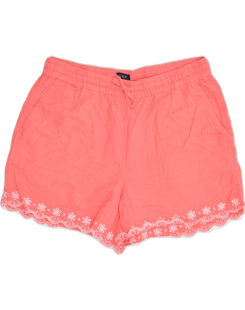 J. CREW Womens Hot Pants UK 10 Small W29  Pink Floral Linen | Vintage J. Crew | Thrift | Second-Hand J. Crew | Used Clothing | Messina Hembry 