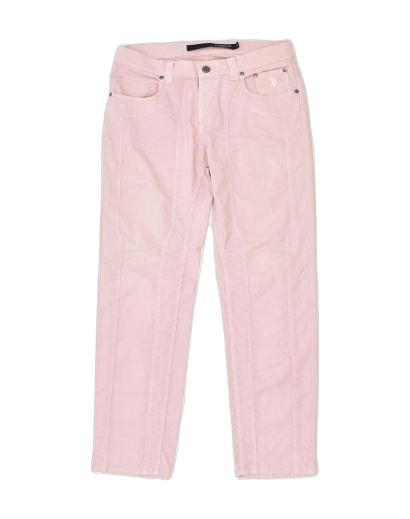 JECKERSON Womens Slim Casual Trousers W31 L32 Pink Cotton | Vintage | Thrift | Second-Hand | Used Clothing | Messina Hembry 