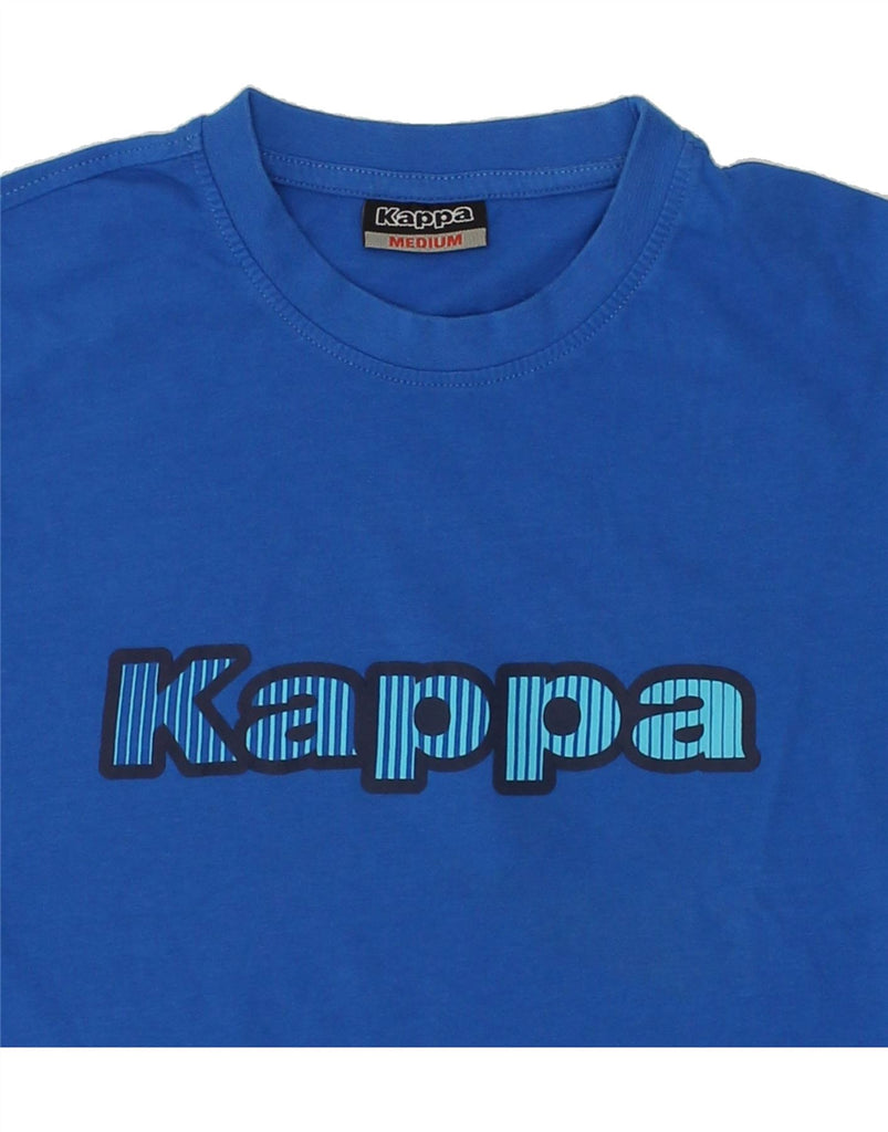 KAPPA Mens Graphic T-Shirt Top Medium Blue Cotton | Vintage Kappa | Thrift | Second-Hand Kappa | Used Clothing | Messina Hembry 