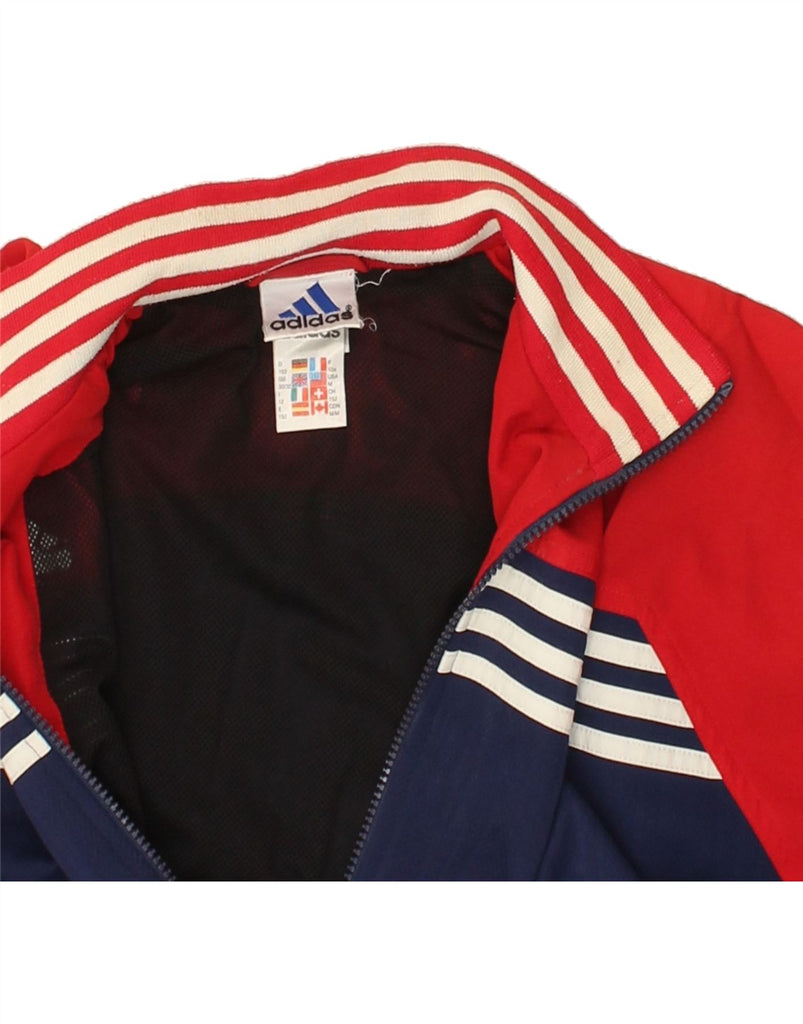 ADIDAS Boys Graphic Tracksuit Top Jacket 11-12 Years Large Navy Blue | Vintage Adidas | Thrift | Second-Hand Adidas | Used Clothing | Messina Hembry 