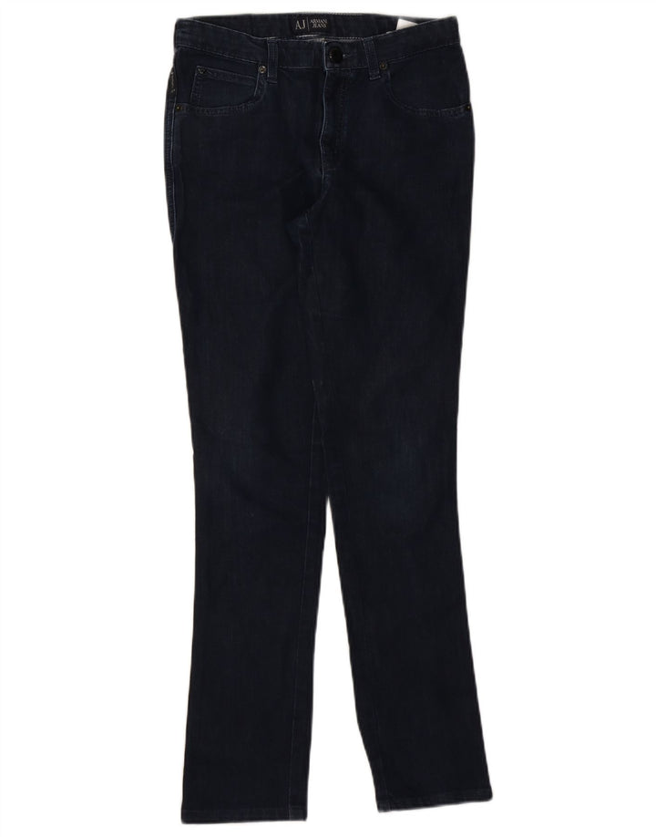 Armani Womens Slim Jeans W30 L29 Navy Blue Cotton