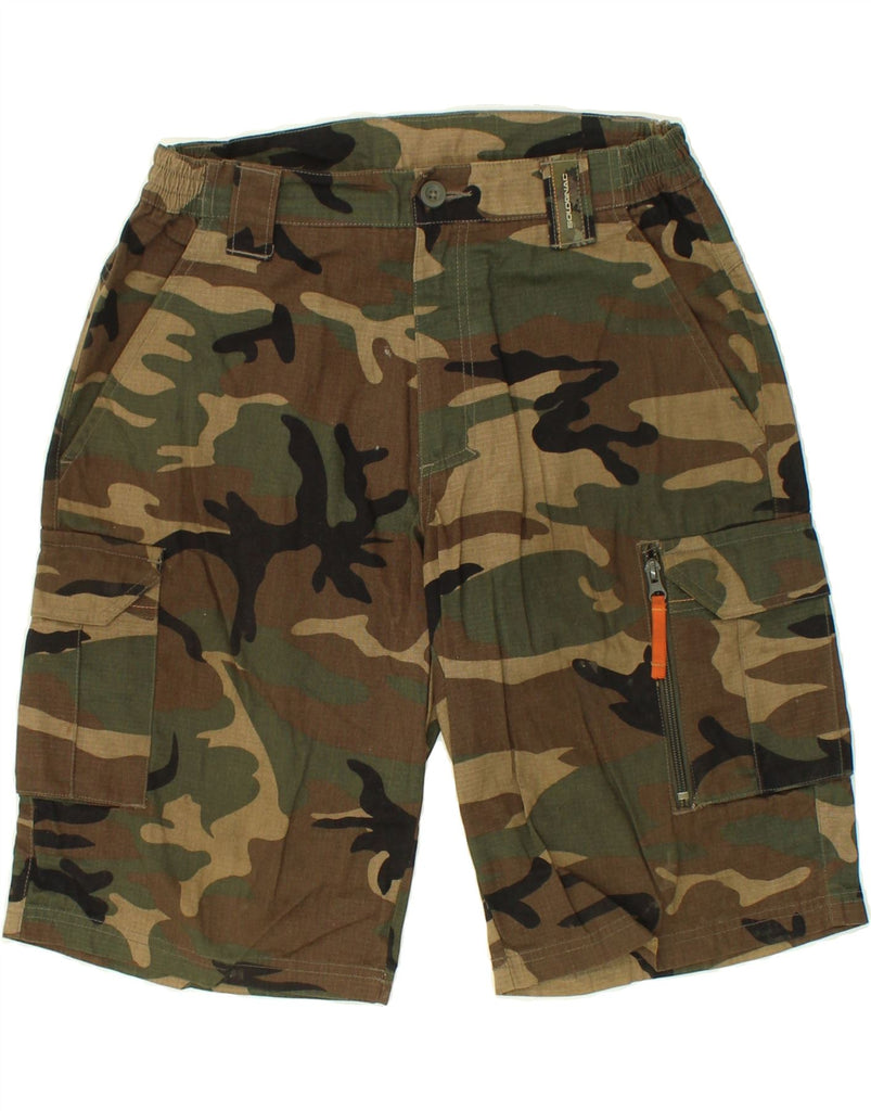 DECATHLON Mens Cargo Shorts Medium W28  Khaki Camouflage Cotton Vintage Decathlon and Second-Hand Decathlon from Messina Hembry 