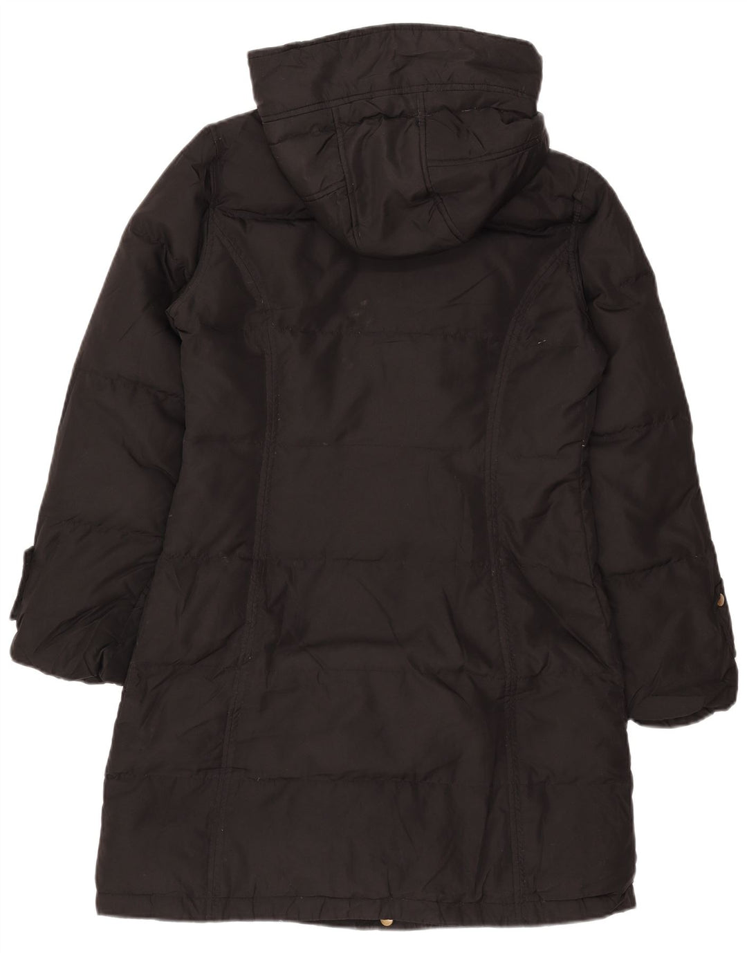 Calvin Klein Womens Hooded Padded Coat UK 10 Small Black Polyester