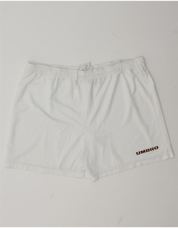 Umbro Mens Sport Shorts XL  White Polyester