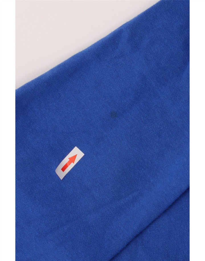 Nike Mens Hoodie Jumper Medium Blue Cotton