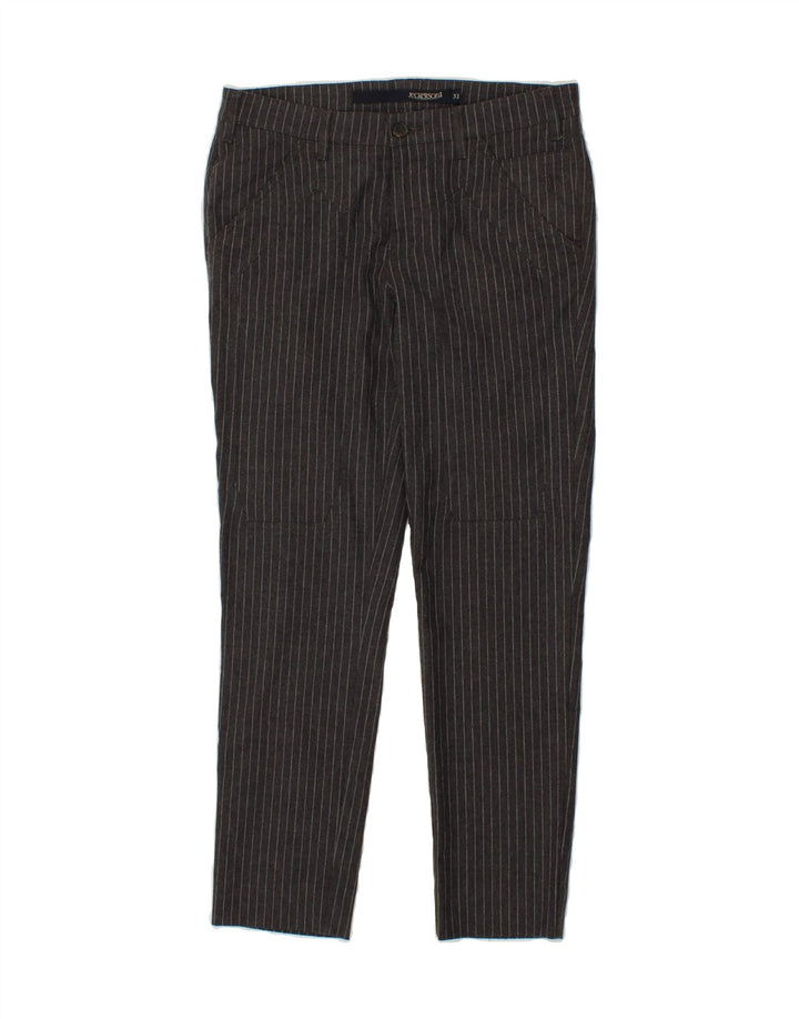 JECKERSON Womens Slim Suit Trousers W32 L28 Grey Striped Vintage Jeckerson and Second-Hand Jeckerson from Messina Hembry 