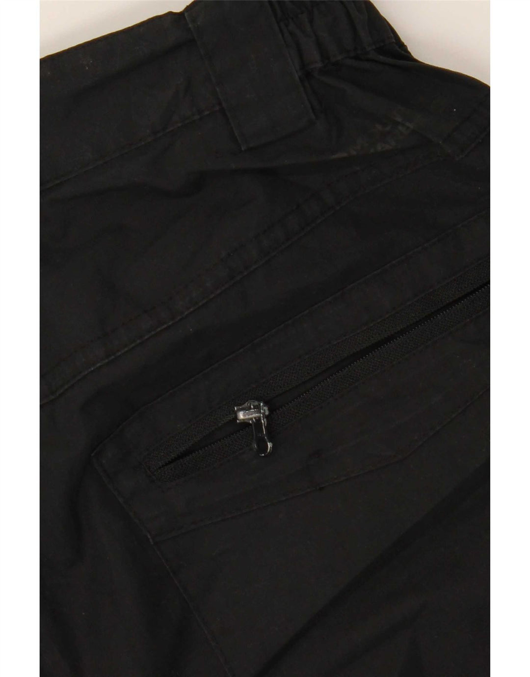 Mountain Warehouse Mens Straight Cargo Trousers W34 L32 Black Polyester