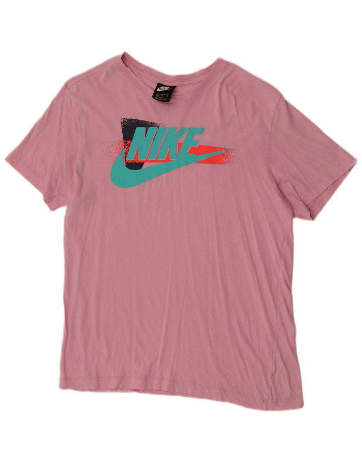 Nike Mens Graphic T-Shirt Top Medium Pink