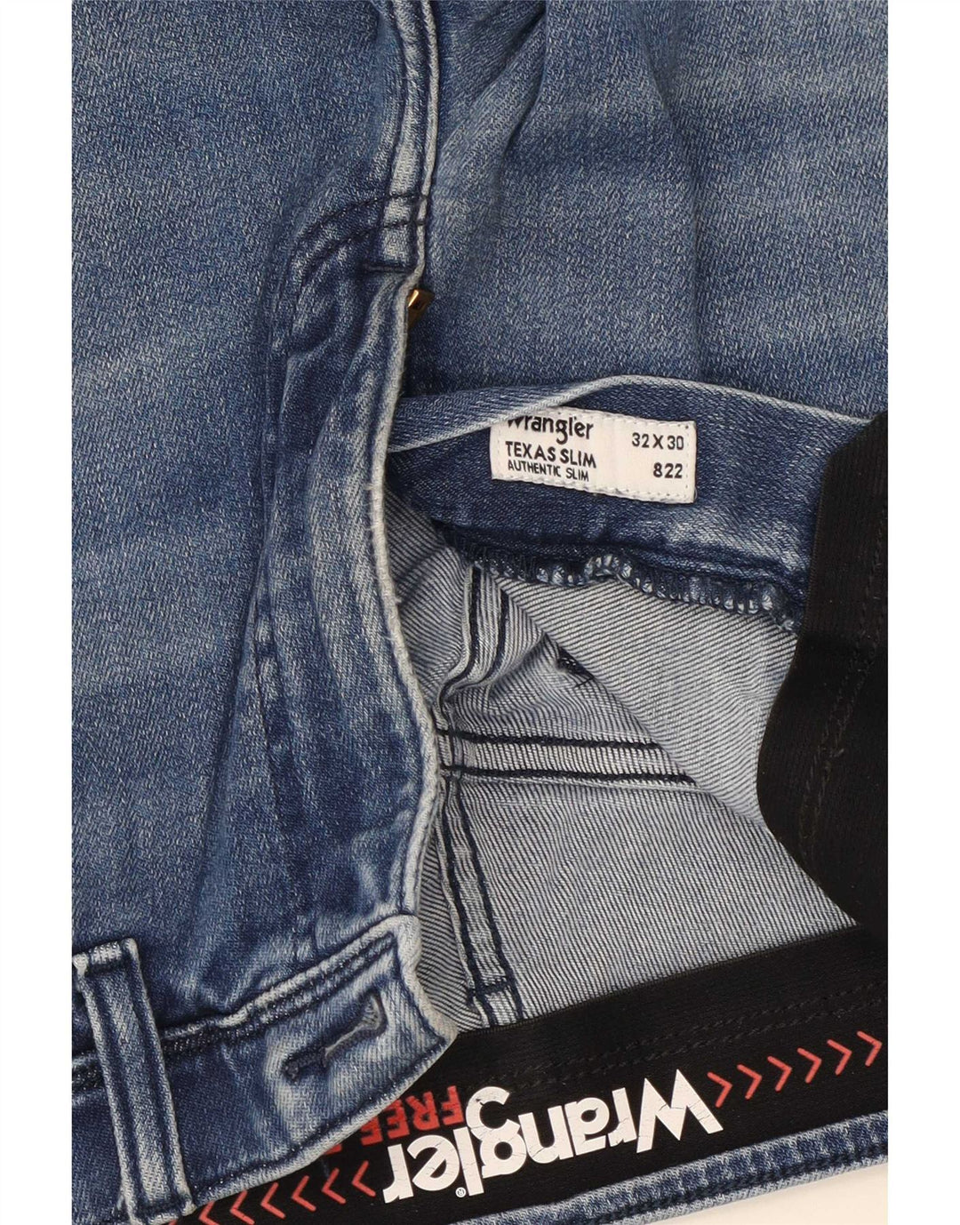 Wrangler Mens Texas Slim Jeans W32 L30 Blue Cotton