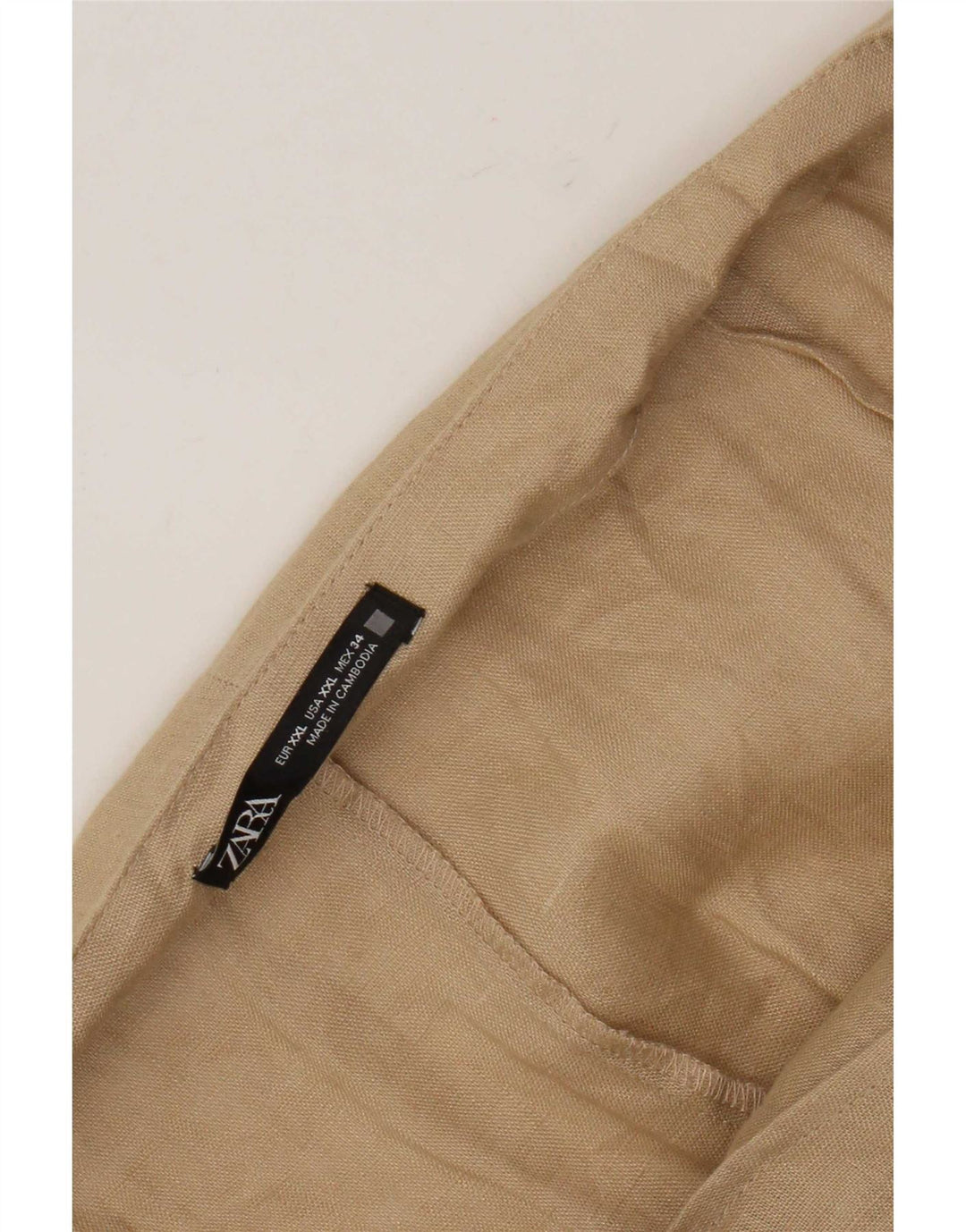 Zara Womens Sarong Skirt 2XL W34 Beige