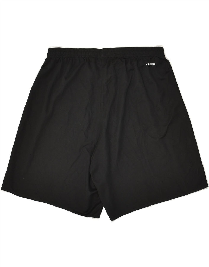 ADIDAS Mens Sport Shorts Large Black Polyester | Vintage Adidas | Thrift | Second-Hand Adidas | Used Clothing | Messina Hembry 