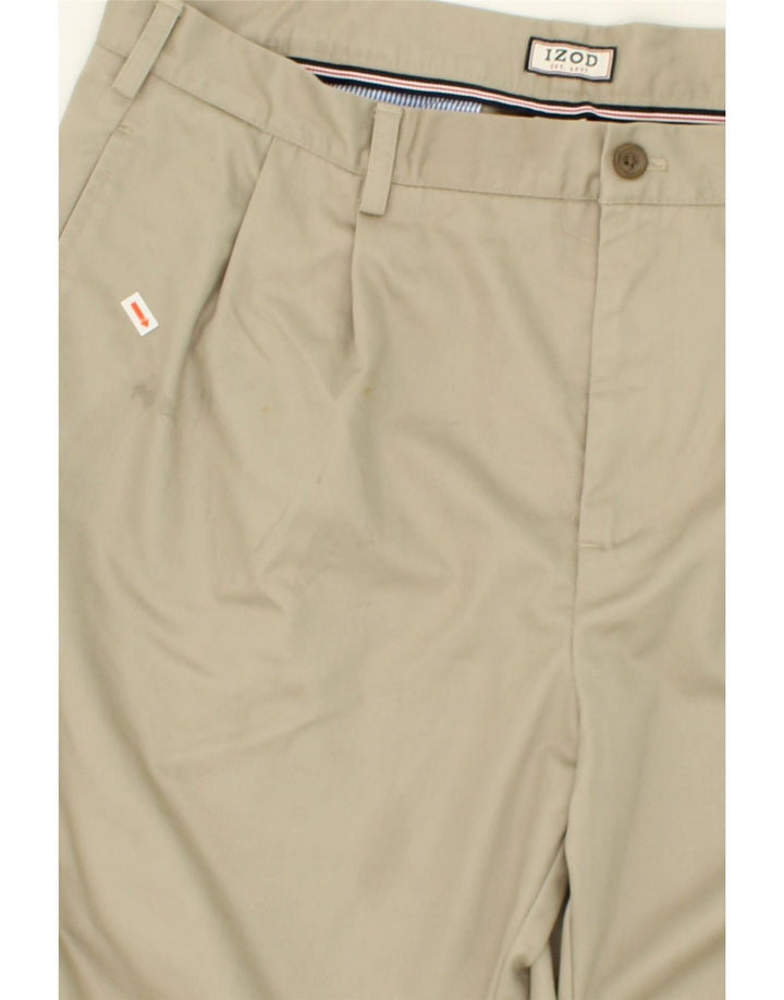 IZOD Mens Pegged Chino Trousers W38 L32 Beige Cotton Vintage Izod and Second-Hand Izod from Messina Hembry 