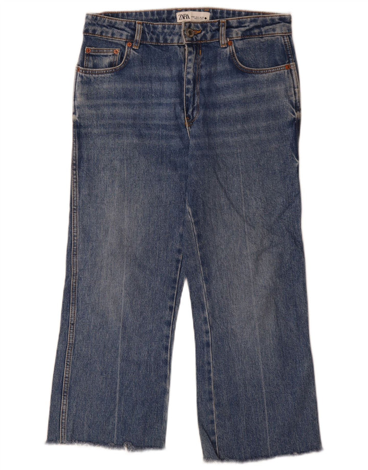 Zara Womens Cropped Jeans EU 36 XS W26 L26 Blue