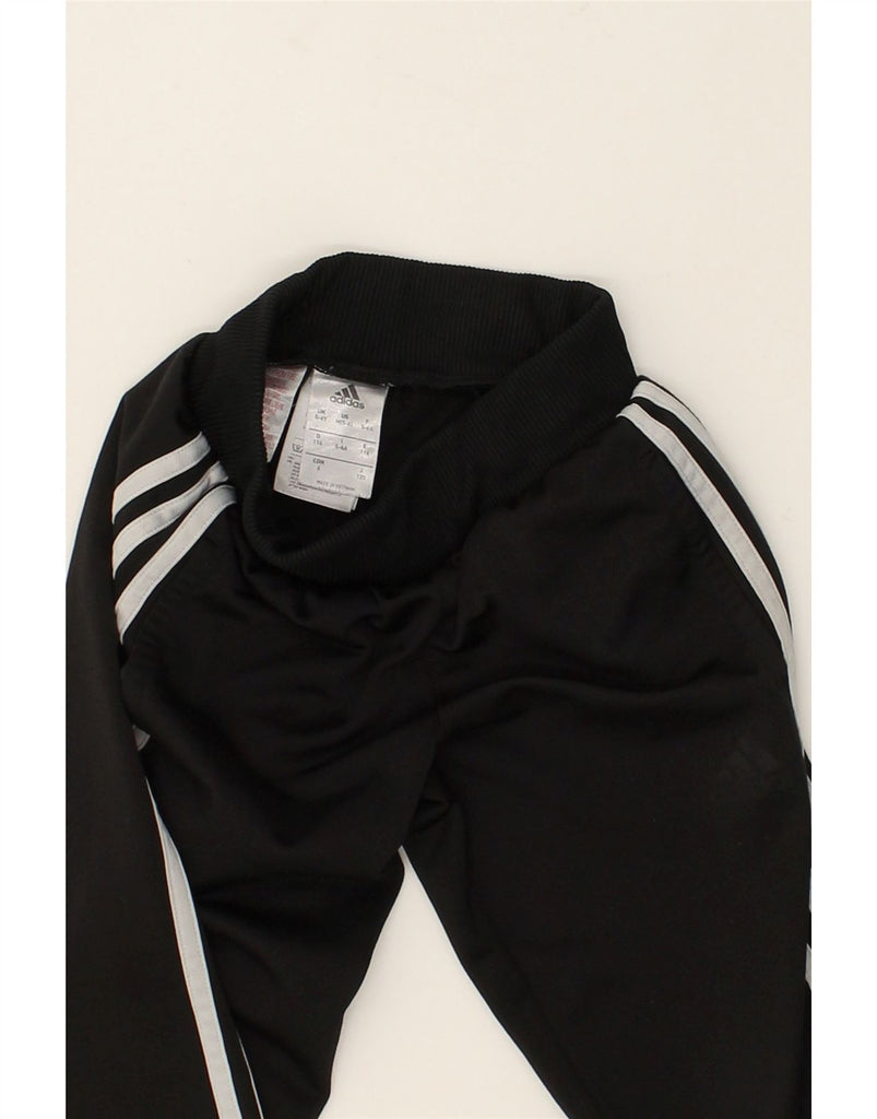 ADIDAS Boys Tracksuit Trousers Joggers 5-6 Years Black Polyester | Vintage Adidas | Thrift | Second-Hand Adidas | Used Clothing | Messina Hembry 