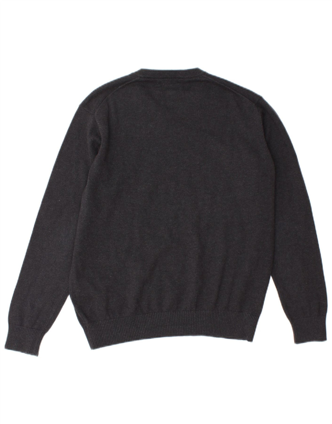 Gant Boys V-Neck Jumper Sweater 13-14 Years Grey Cotton