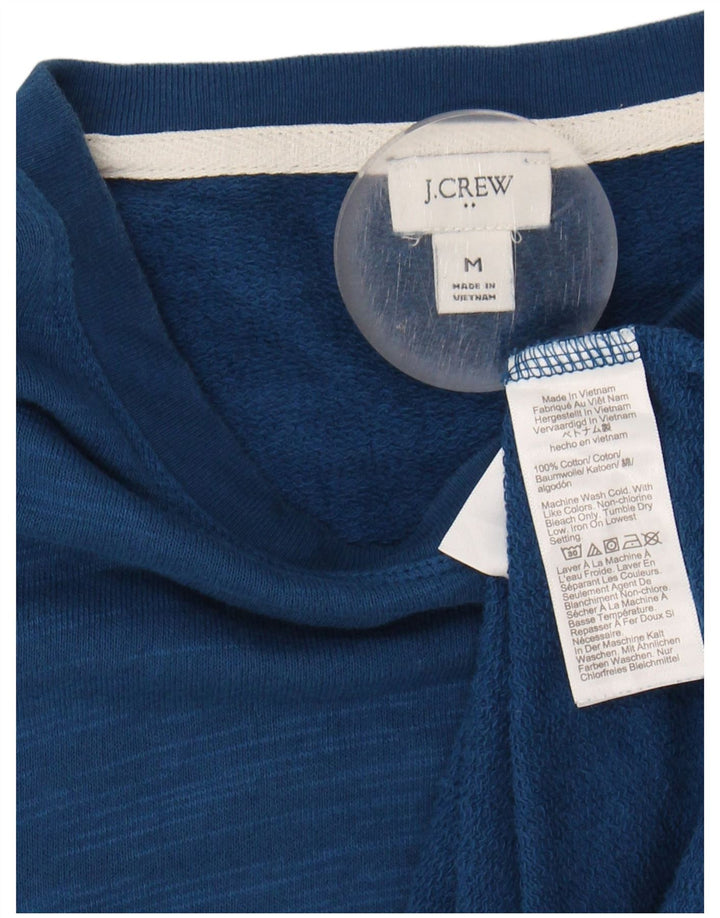 J. CREW Womens Loose Fit Top Long Sleeve UK 14 Medium Blue Cotton