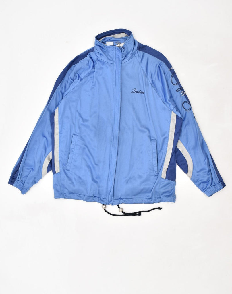 DIADORA Mens Tracksuit Top Jacket Large Blue Polyester | Vintage Diadora | Thrift | Second-Hand Diadora | Used Clothing | Messina Hembry 