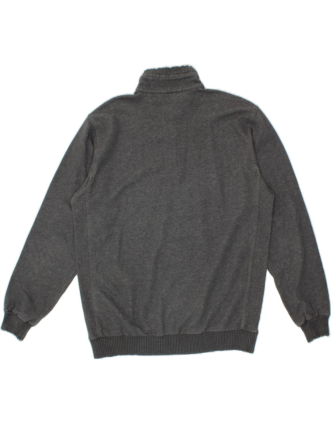 CHAMPION Mens Graphic Zip Neck Sweatshirt Jumper Large Grey Cotton Vintage Champion and Second-Hand Champion from Messina Hembry 