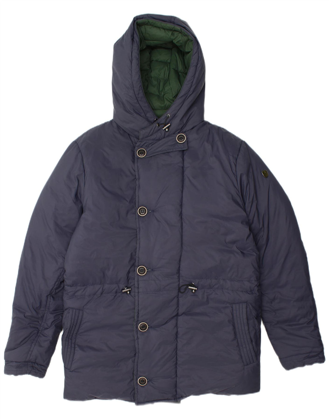 CMP Mens Hooded Reversible Padded Jacket IT 50 Large Navy Blue