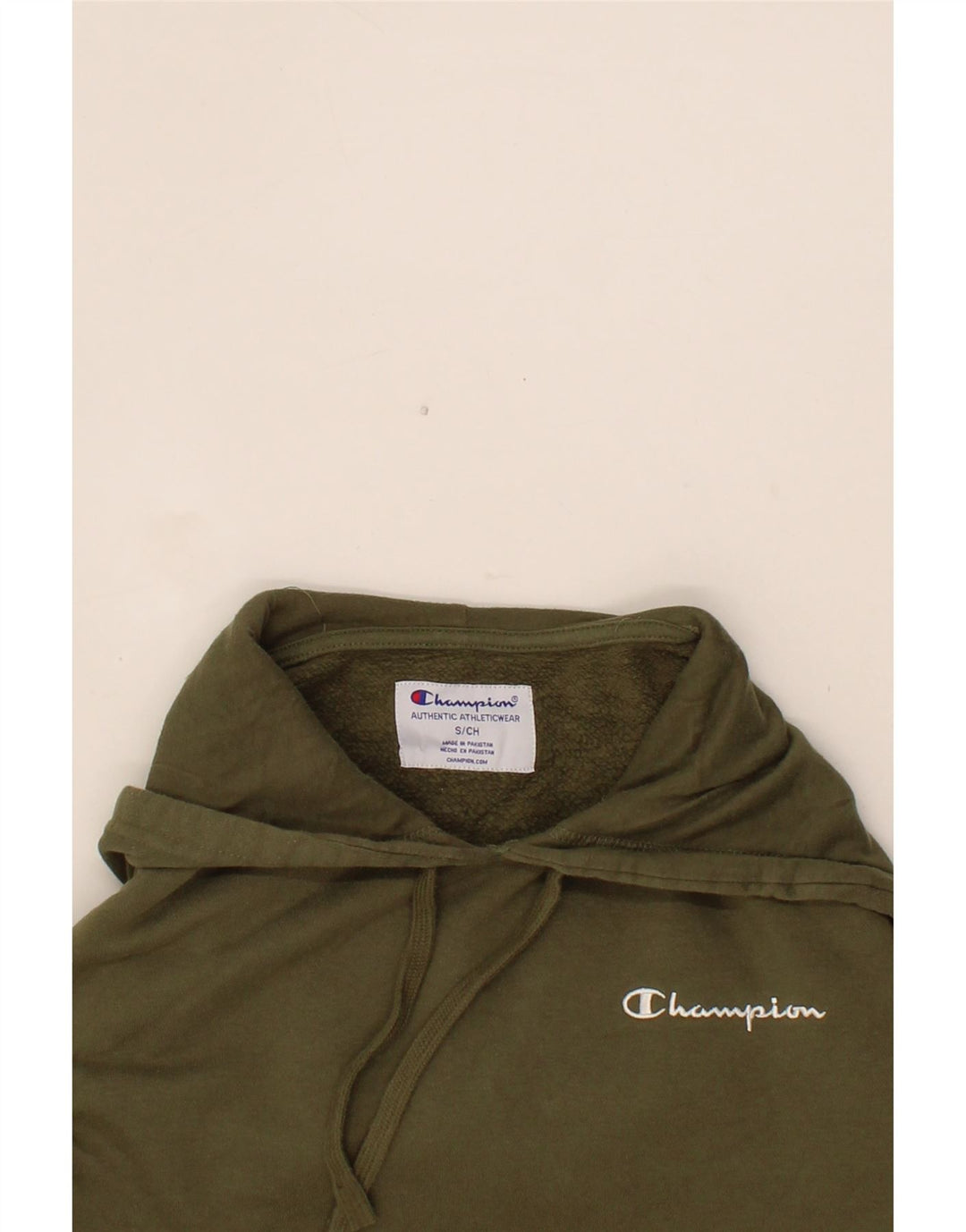CHAMPION Mens Hoodie Jumper Small Green Cotton Vintage Champion and Second-Hand Champion from Messina Hembry 