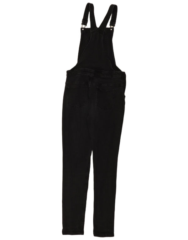 Marks & Spencer Girls Dungarees Jeans 14-15 Years W30 L29 Black Cotton