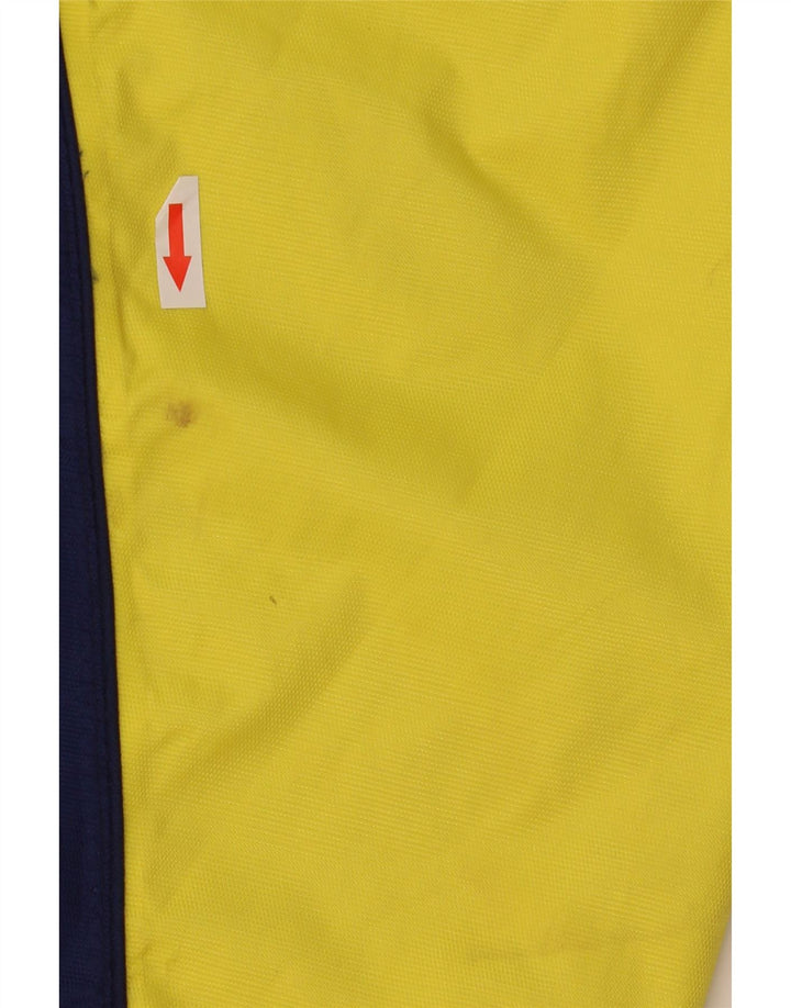 Adidas Mens Rain Jacket UK 42 XL Yellow Colourblock