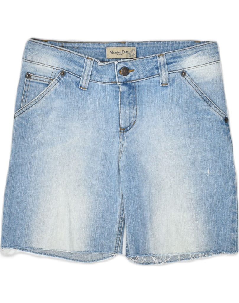 MASSIMO DUTTI Womens Denim Shorts W30 Medium Blue Cotton | Vintage | Thrift | Second-Hand | Used Clothing | Messina Hembry 