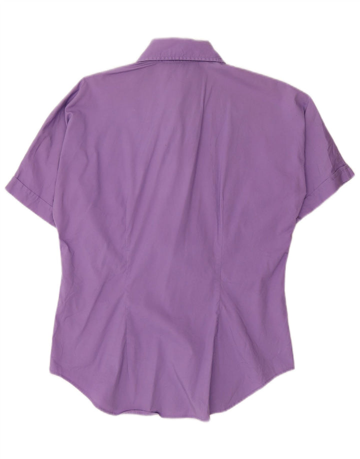 Ralph Lauren Womens Short Sleeve Shirt US 8 Medium Purple